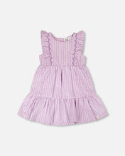 Load image into Gallery viewer, Deux Par Deux Lilac Stripe Dress