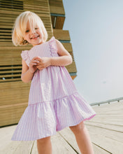Load image into Gallery viewer, Deux Par Deux Lilac Stripe Dress