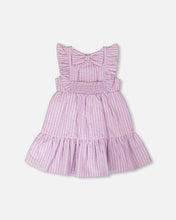 Load image into Gallery viewer, Deux Par Deux Lilac Stripe Dress