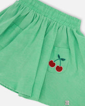 Load image into Gallery viewer, Deux Par Deux Cherry Twirl Skort