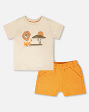 Load image into Gallery viewer, Deux Par Deux Lion Print Tee and Short
