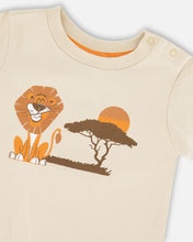 Load image into Gallery viewer, Deux Par Deux Lion Print Tee and Short