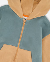 Load image into Gallery viewer, Deux Par Deux Colorblock Zip Hoodie