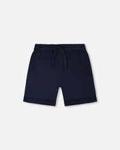 Load image into Gallery viewer, Deux Par Deux Stretch Twill Short Navy