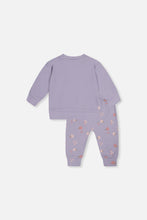 Load image into Gallery viewer, Deux Par Deux Violet Hedgehog Tee and Pant