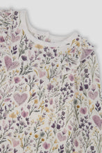 Load image into Gallery viewer, Deux Par Deux Top and Pant Flower Hearts