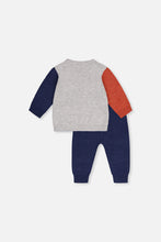Load image into Gallery viewer, Deux Par Deux Cars Print Intarsia Knit Top and Pant