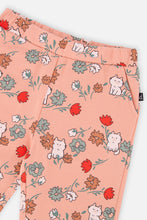 Load image into Gallery viewer, Deux Par Deux Jogger Cats and Flowers