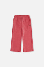 Load image into Gallery viewer, Deux Par Deux Velour Flare Pant Raspberry