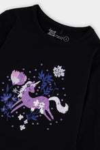 Load image into Gallery viewer, Deux Par Deux Glittering Unicorn Tee