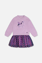 Load image into Gallery viewer, Deux Par Deux Stardust Unicorn Dress Violet
