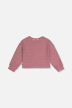 Load image into Gallery viewer, Deux Par Deux Red Stripe Tee