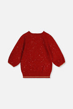 Load image into Gallery viewer, Deux Par Deux 3/4 Sleeve Sweater Jester Red