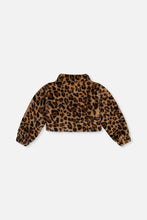 Load image into Gallery viewer, Deux Par Deux Leopard Faux Fur Jacket