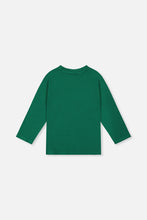 Load image into Gallery viewer, Deux Par Deux Dino Applique Tee Green