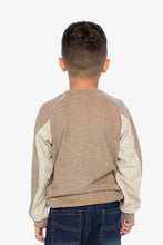 Load image into Gallery viewer, Deux Par Deux Brushed Jersey Tee Light Taupe