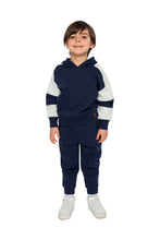 Load image into Gallery viewer, Deux Par Deux Fleece Jogger Navy