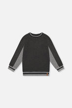 Load image into Gallery viewer, Deux Par Deux Flat Back Rib Sweatshirt Charcoal Mix