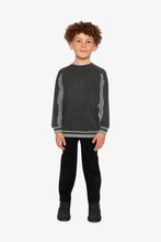 Load image into Gallery viewer, Deux Par Deux Flat Back Rib Sweatshirt Charcoal Mix