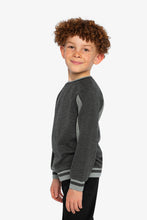 Load image into Gallery viewer, Deux Par Deux Flat Back Rib Sweatshirt Charcoal Mix