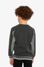 Load image into Gallery viewer, Deux Par Deux Flat Back Rib Sweatshirt Charcoal Mix