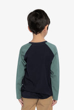 Load image into Gallery viewer, Deux Par Deux Bear Silhouette Raglan Tee