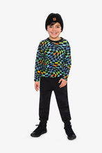 Load image into Gallery viewer, Deux Par Deux Abstract Check Tee