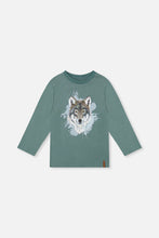 Load image into Gallery viewer, Deux Par Deux Wolf Print Tee