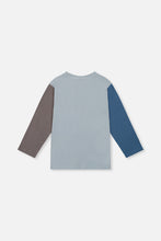 Load image into Gallery viewer, Deux Par Deux Dino Tee Lt Blue