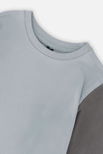 Load image into Gallery viewer, Deux Par Deux Dino Tee Lt Blue