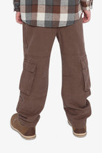 Load image into Gallery viewer, Deux Par Deux Stretch Twill Cargo Pant Brown