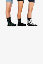 Load image into Gallery viewer, Deux Par Deux 3-Pack Socks Black Mix