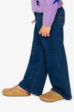 Load image into Gallery viewer, Deux Par Deux Wide Leg Lurex Pant Navy Denim