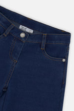 Load image into Gallery viewer, Deux Par Deux Wide Leg Lurex Pant Navy Denim