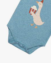 Load image into Gallery viewer, Petite Revery Onesie Meadow Green Popcorn Duck Onsie