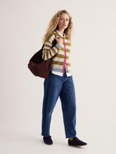 Load image into Gallery viewer, Seasalt Pinwell Lambswool Cardi Bright Stripe Fern Moss