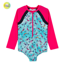 Load image into Gallery viewer, Nano Cat Mermaid Rashguard Swimsuit