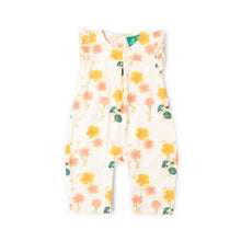 Load image into Gallery viewer, Little Green Radicals Flora Frill Summer Playsuit