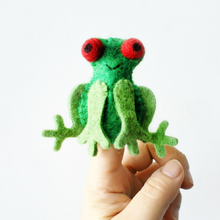 Load image into Gallery viewer, Animal Finger Puppets Felted Wool