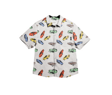 Load image into Gallery viewer, Headster Pit Stop Button Up Shirt White Sand
