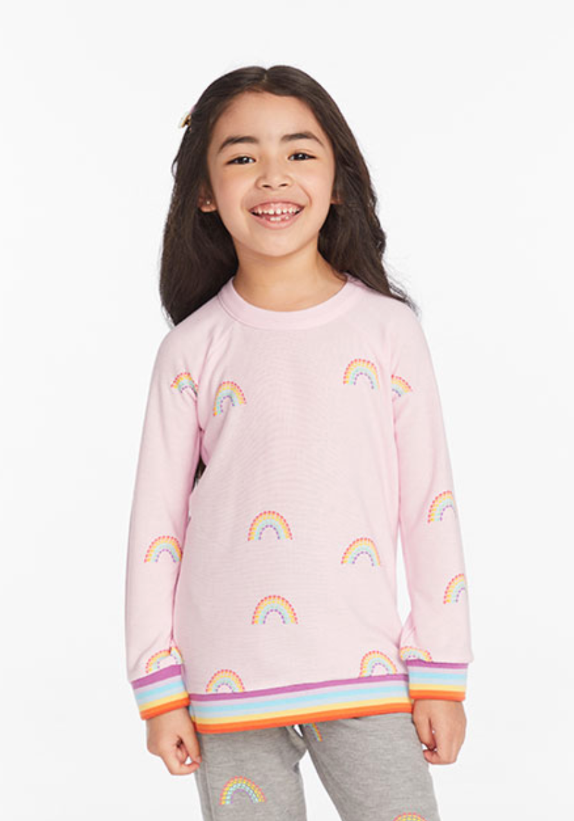 Chaser Brand Allover Rainbow Top