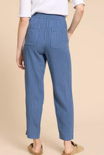 Load image into Gallery viewer, White Stuff UK Elle Linen Blend Trouser Blue Stripe

