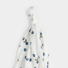 Load image into Gallery viewer, Petit Lem Blueberry Swaddling Blanket
