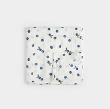 Load image into Gallery viewer, Petit Lem Blueberry Swaddling Blanket

