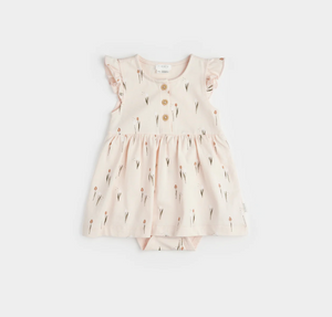 Petit Lem Tulip Print Baby Dress