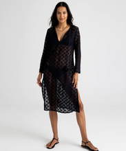 Load image into Gallery viewer, Echo Astrid Longline Lace Dress Black
