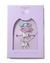 Load image into Gallery viewer, Rockahula Unicorn Hair and Jewellery Gift Set