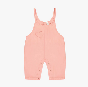 Souris Mini Pink Overall and Crayfish Print Onesie