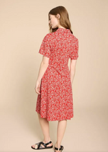 Load image into Gallery viewer, White Stuff UK Ria Jersey Shirt Dress Red Print
