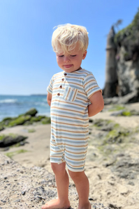 Me and Henry UK Camborne Stripe Henley Playsuit